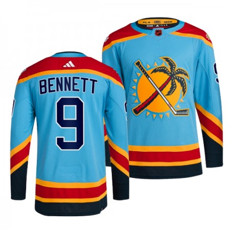 Florida Panthers Trikot Sam Bennett 9 Adidas 2022-23 Blau Reverse Retro 2.0 Authentic - Herren